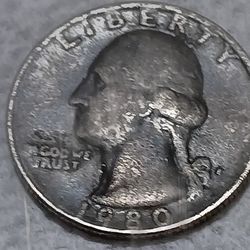 This One Is A Treasury Piece It's A (1980)LIBERTY Quarter 