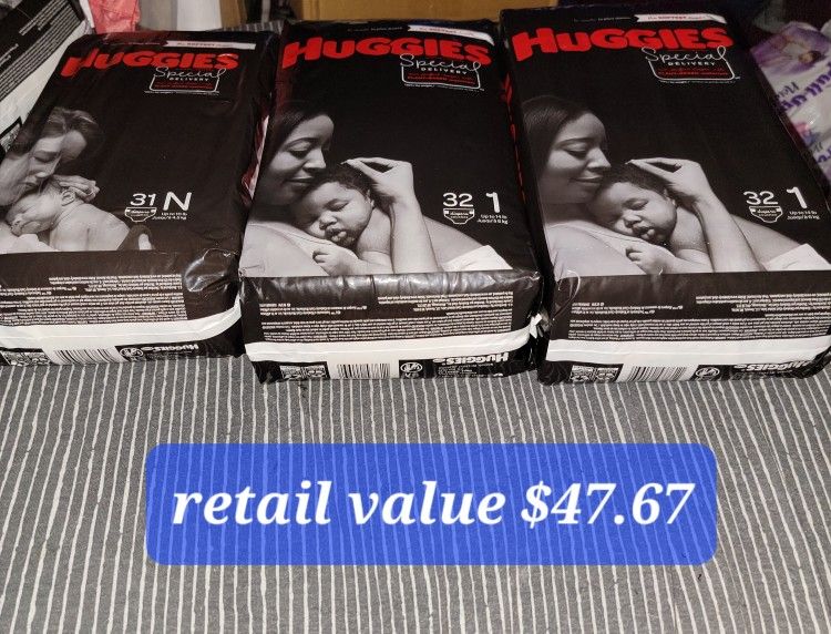 Huggies Special Size N,1,1 Lot 3 Packages