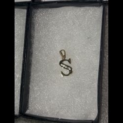 14k Gold Pendant S Initial 