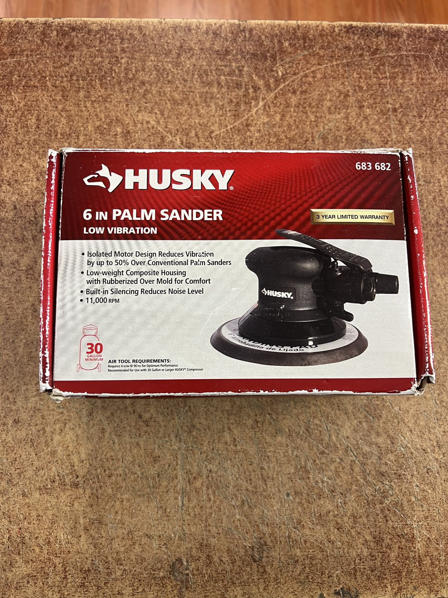 Husky 6 in. Low Vibration Palm Sander