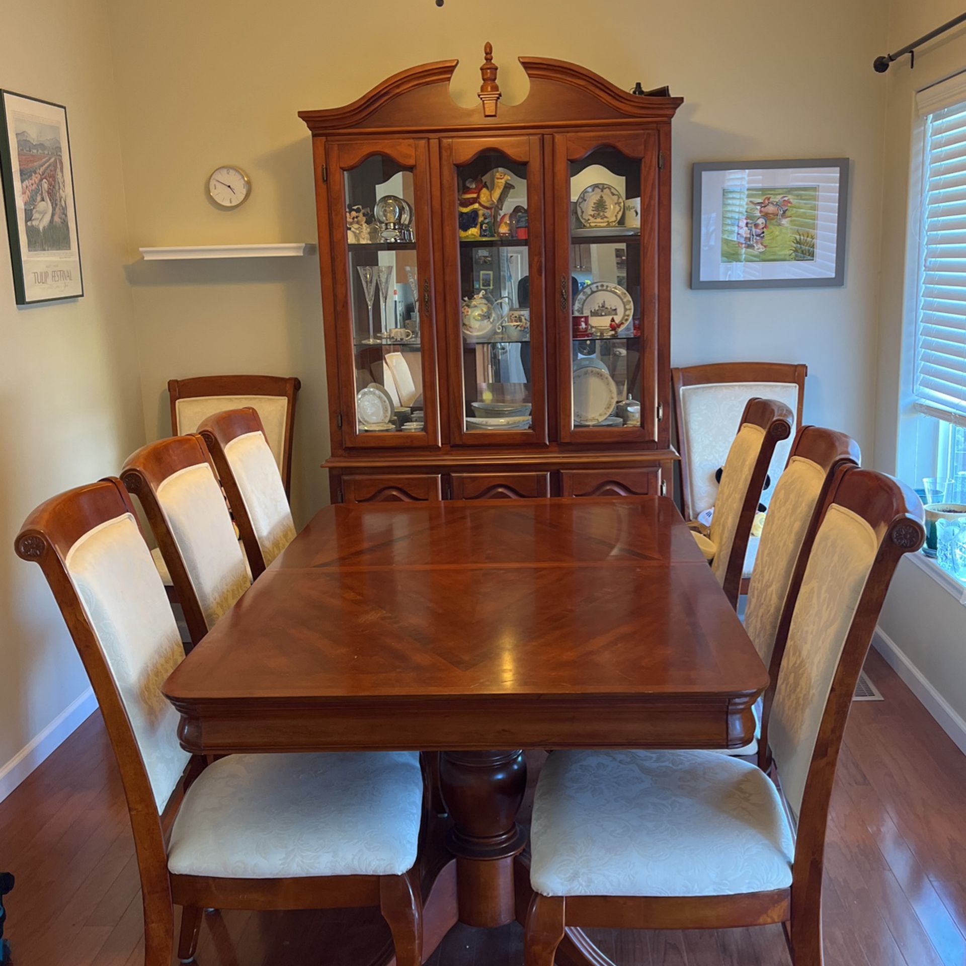 Dining Table and China Cabinet Set