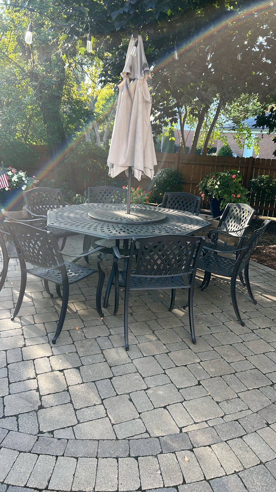 Weather Resistant Outdoor Table With Chairs
