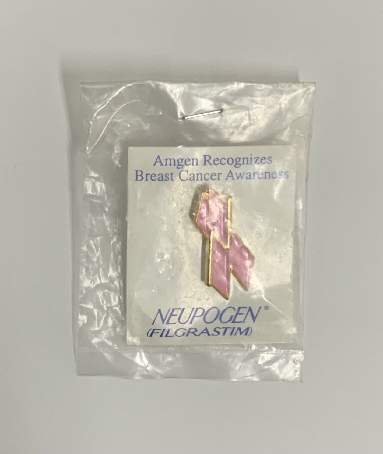 Neupogen Filgrastim Amgen Recognizes Breast Cancer Awareness Enamel Pin