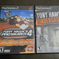 Tony Hawk 3, 4, Underground, Underground 2 (PS2)