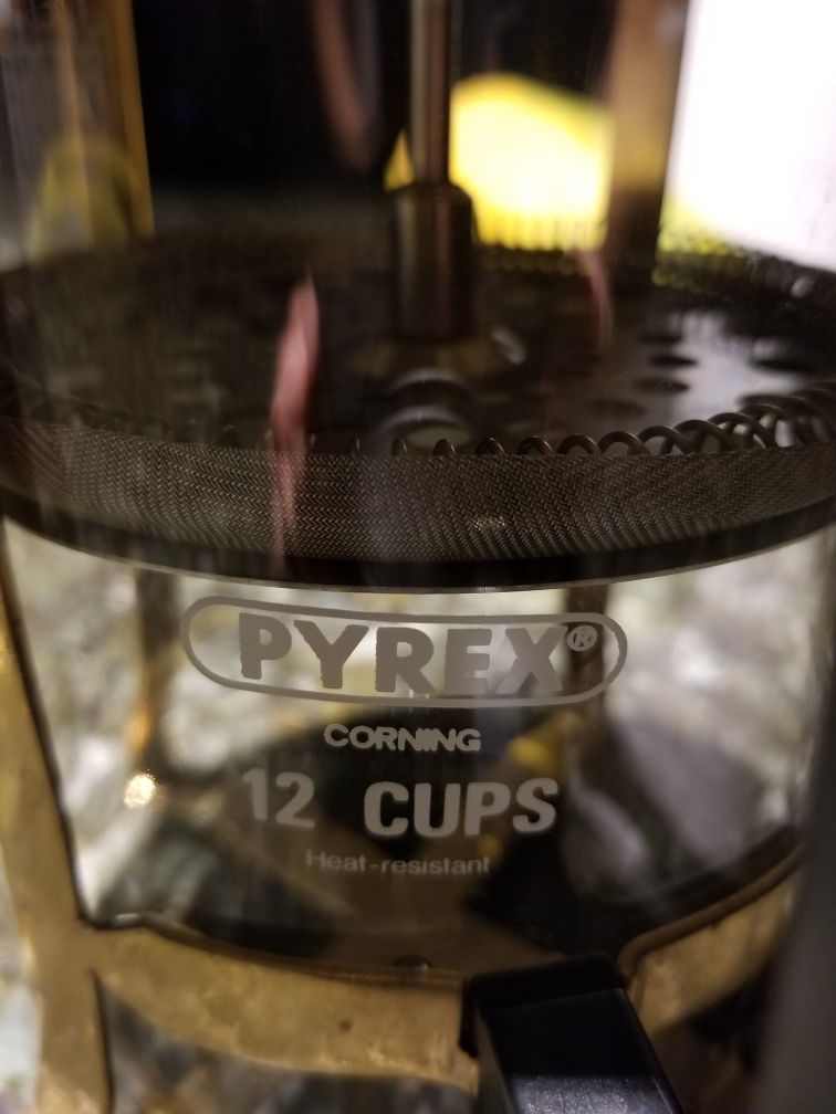 Pyrex/Corning 12 cup Coffee Piston French Press