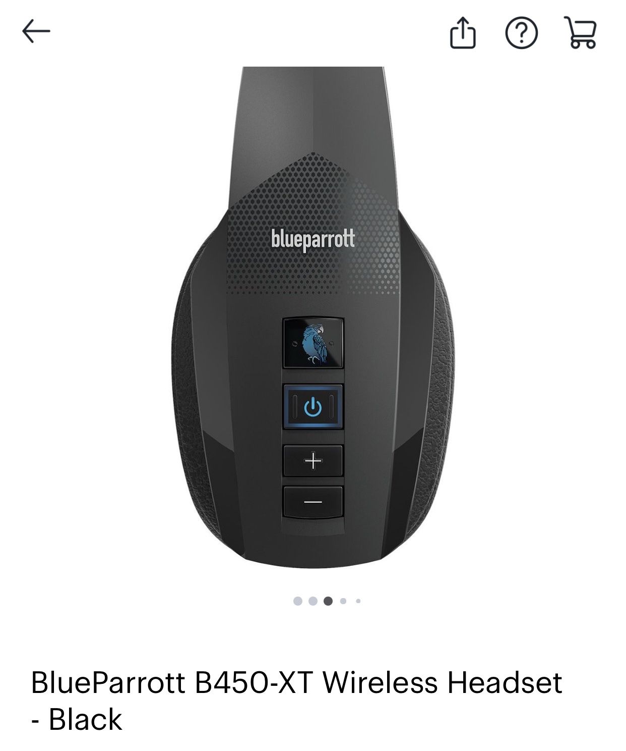 Truck Driver Blue Parrot Bluetooth Headphones