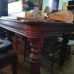 1910 Sears Five Leg Table With Two Leaves