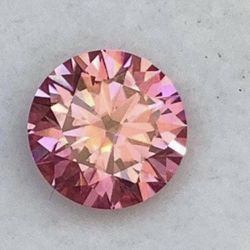 Pink Moissanite  Gemstone Loose VVS1 Round Brilliant Cut 