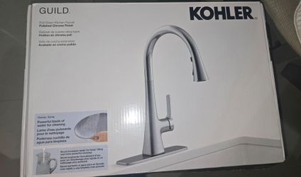 Kohler Guild Pull-Down Kitchen Faucet in Polished Chrome