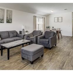 2 Chairs And Long Center Table 