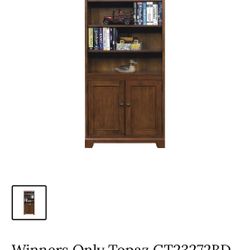 Bookshelf With Storage Cabinet 
