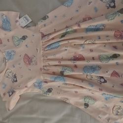 NEW DISNEY PRINCESS GIRLS DRESS 