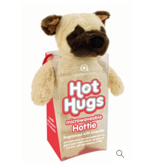 Aroma Home Hot Hugs Microwaveable Lavender Scented Pug Hottie