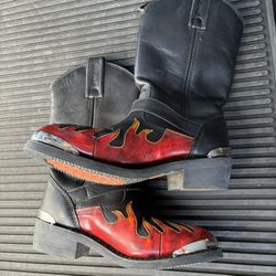 Harley Davidson Ladies 90’s  Flame Boots… OPEN TO OFFERS