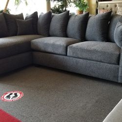 Brand New Gray Linen Sectional