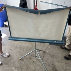 Radiant Picture Master Old Fashioned Projector Screen 