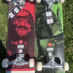 Darth Vader Star Wars X Element Complete Skate Board 8”