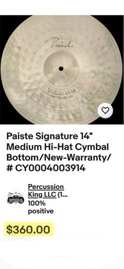 🔥 New Paiste Signature Cymbal drum set drums
