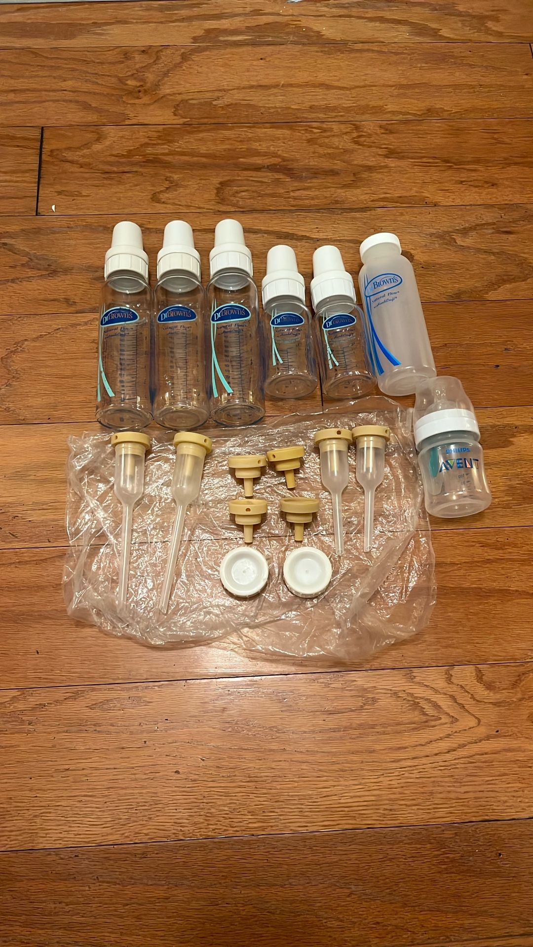 Dr. Brown Glass Feeding Bottles Plastic Milk Storage
