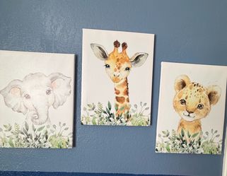 Baby animal prints for nursery