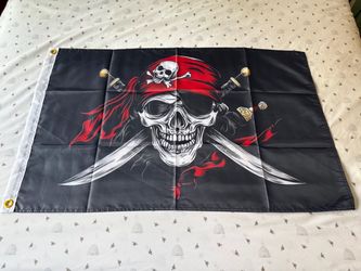 Pirate Skull and Crossbones Flag 2’ by 3’