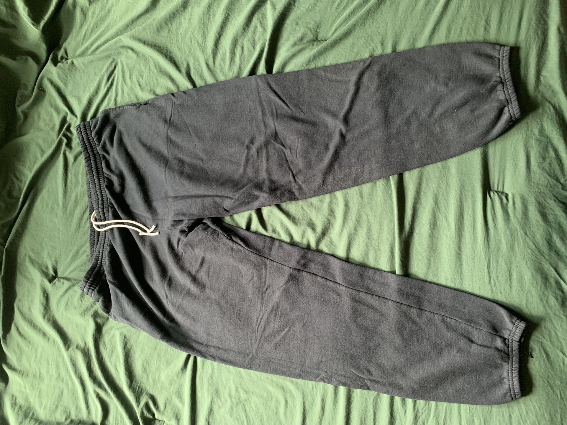 Unisex Black Sweat Pants 2XL