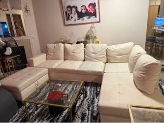 Off white sectional couch