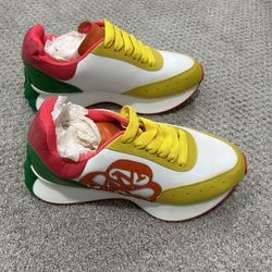 Alexander McQueen Colorful Sneakers with Yellow New no box. I have size 8 And 9