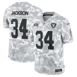 LAS VEGAS RAIDERS BO JACKSON STS ARCTIC STITCHED JERSEY