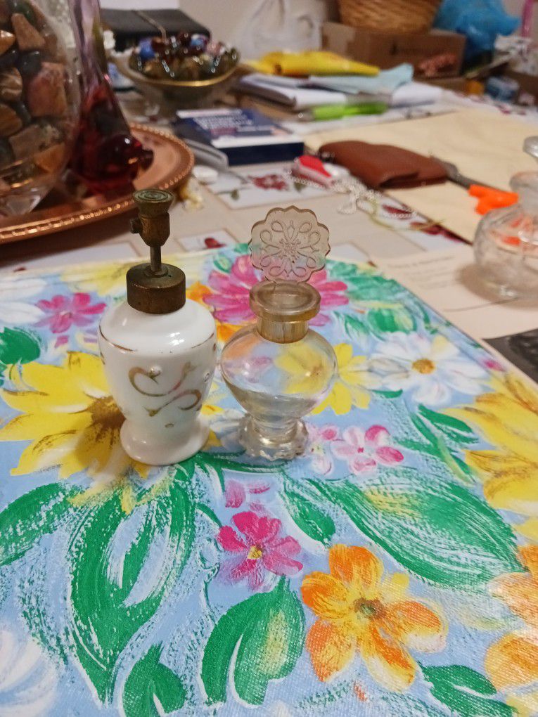 2 Vintage Perfume  Bottles