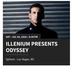 (1) Illenium 7/4 floor tix
