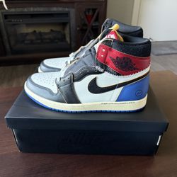 Air Jordan 1 Retro High OG SP x Fragment x Union "Varsity Red Sport Royal"