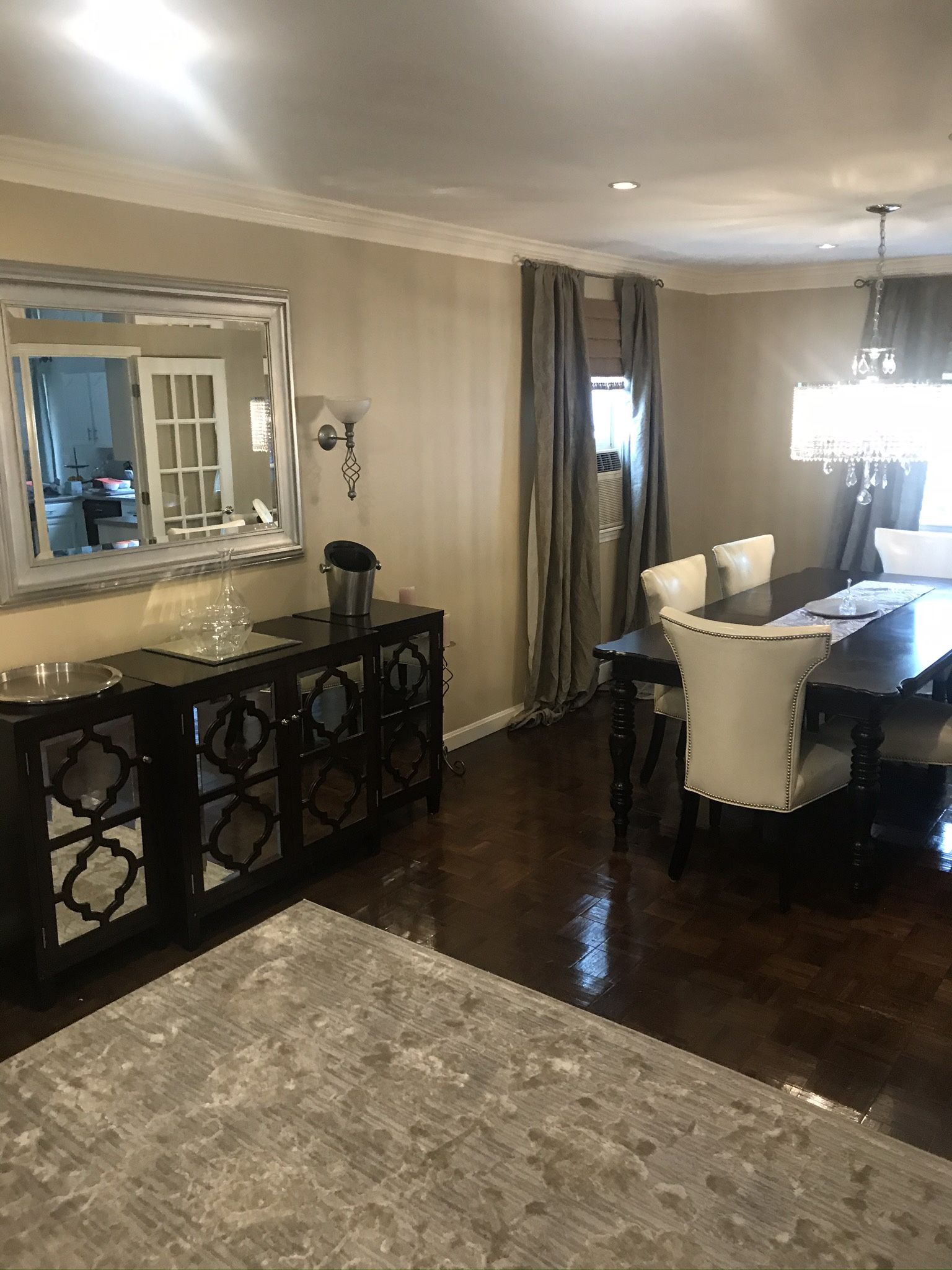 Espresso Mirrored Buffet