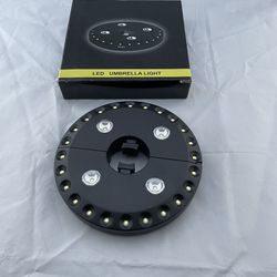 New Clip On Led Umbrella Light Fots 1.5” Poles