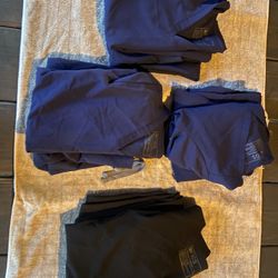 Figs Scrubs Pants and Tops Womens Small Navy and Black - 4 sets