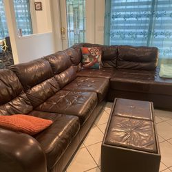 Beautiful Leather Couch