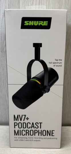 SHURE MV7+ PODCAST MICROPHONE (A1G014387)