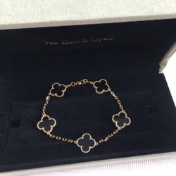 Van Cleef & Arpels black Clover Bracelet