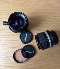 Nikon Nikkor 35mm f/2 + Nikkor 35mm f/2.8 Tilt-Shift Lens Set