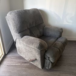 Grey Comfortable Recliner 