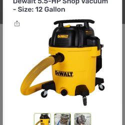 For sale Dewalt 5.5-HP Shop Vacuum - Size: 12 Gallon

￼


