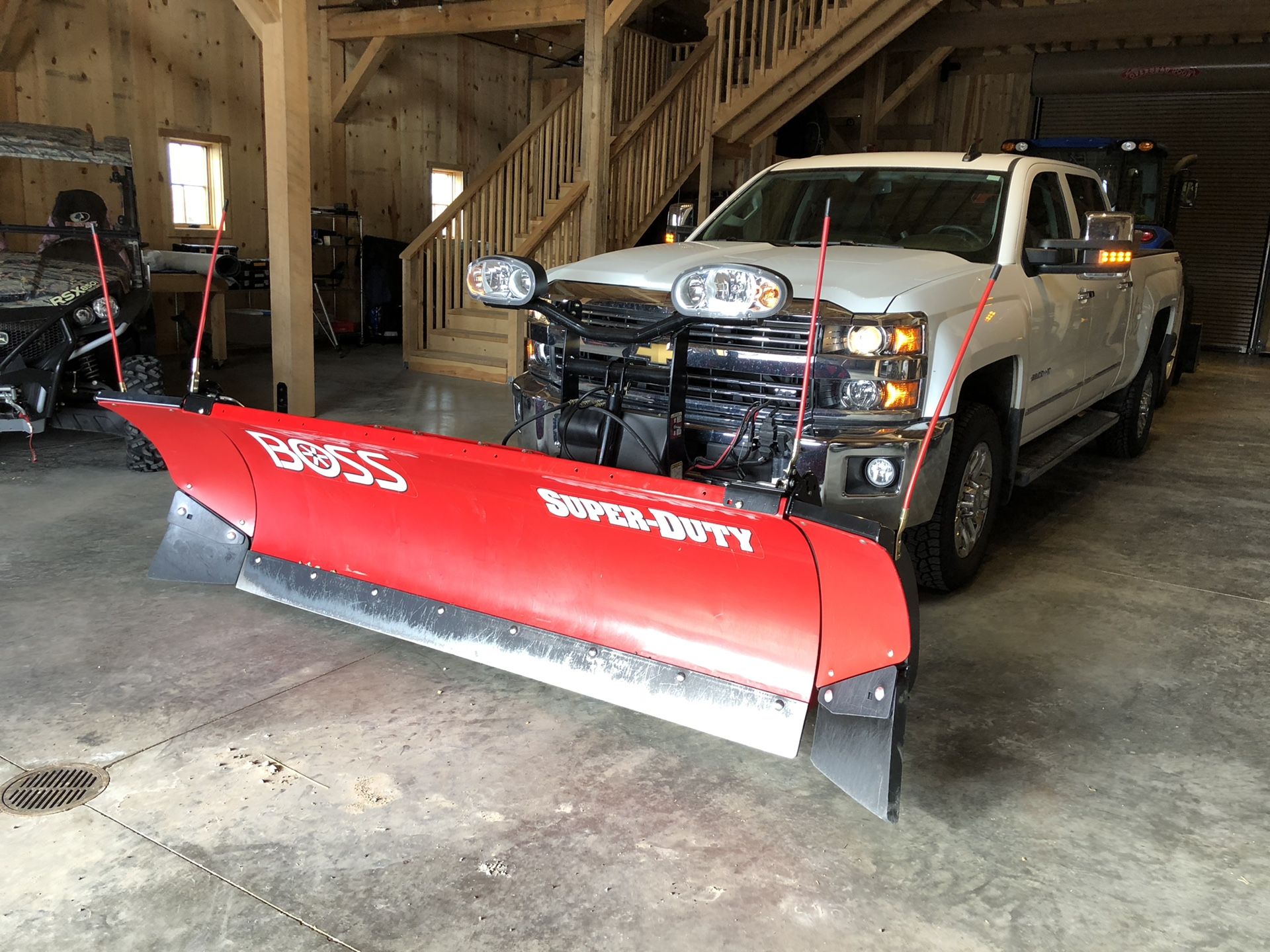 Boss 7’-6” Super-Duty Snowplow with extensions. for Sale in Belgrade ...