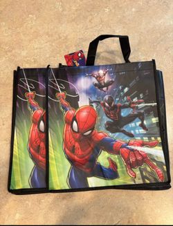 Incredibles & Spider-Man Marvel tote bags-NEW-superheroes, shopping, gifts, party, giveaway
