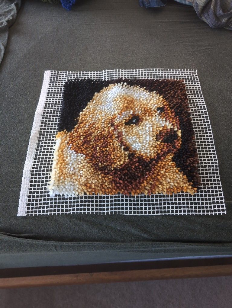 Finished Needlepoint dog