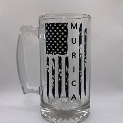 America Glass Mug