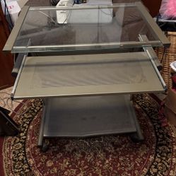 Rolling Computer Desk & Printer Stand