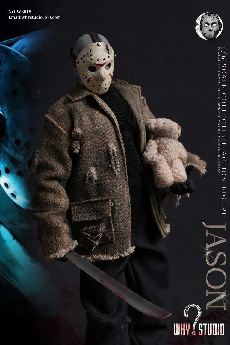 WHY Studio 1/6 WS020 Freddy vs Jason - Jason Voorhees Action Figure Deluxe Fire Sword Edition