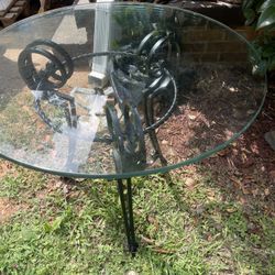 Hi and luxury table glass thick glass