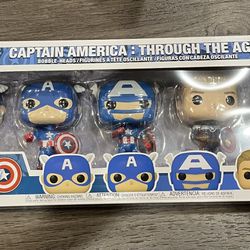 Funko POP! Marvel: Year of The Shield - Captain America Through The Ages 5 Pack,