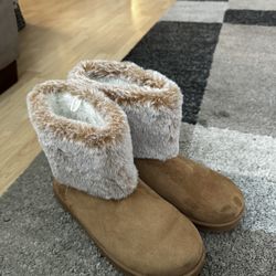 Arizona Swander Women's Cognac Faux Fur Boots